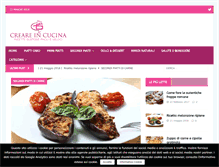 Tablet Screenshot of creareincucina.it